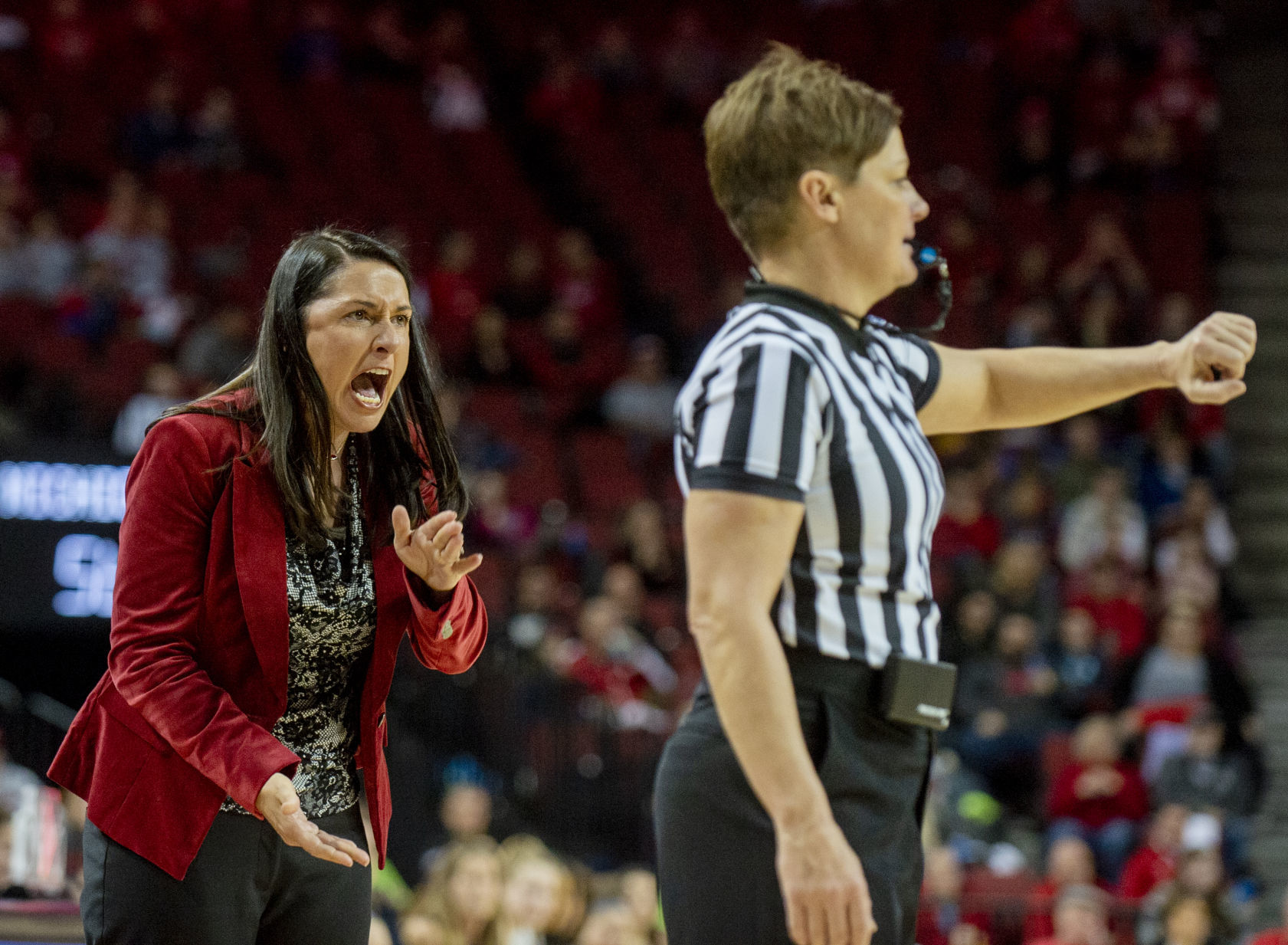 Nebraska vs. Michigan women's basketball, 1.19
